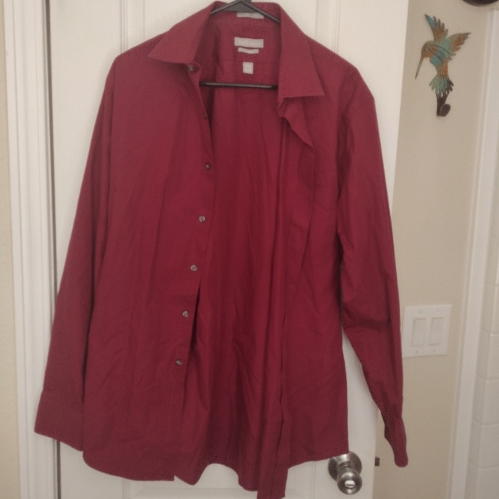 Maroon Van Huesen Dress Shirt